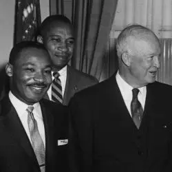 Photograph of President Dwight D. Eisenhower Receiving a Group of ...