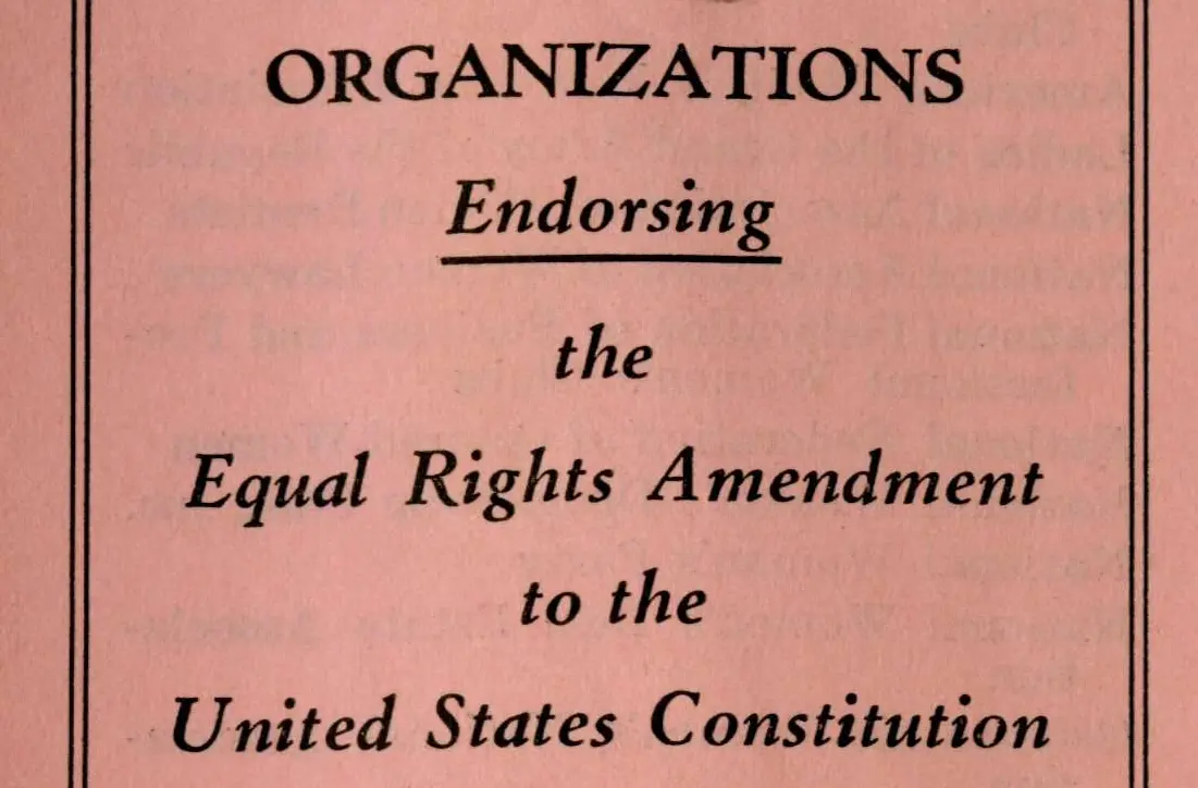 Organizations Endorsing the Equal Rights Amendment to the United States ...