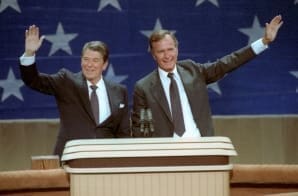 邦楽 president President Reagan and Vice-President Bush at the Republican