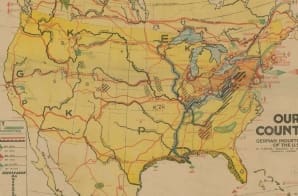 Our Country - German Industrial Map of the United States by R. Barmm in ...