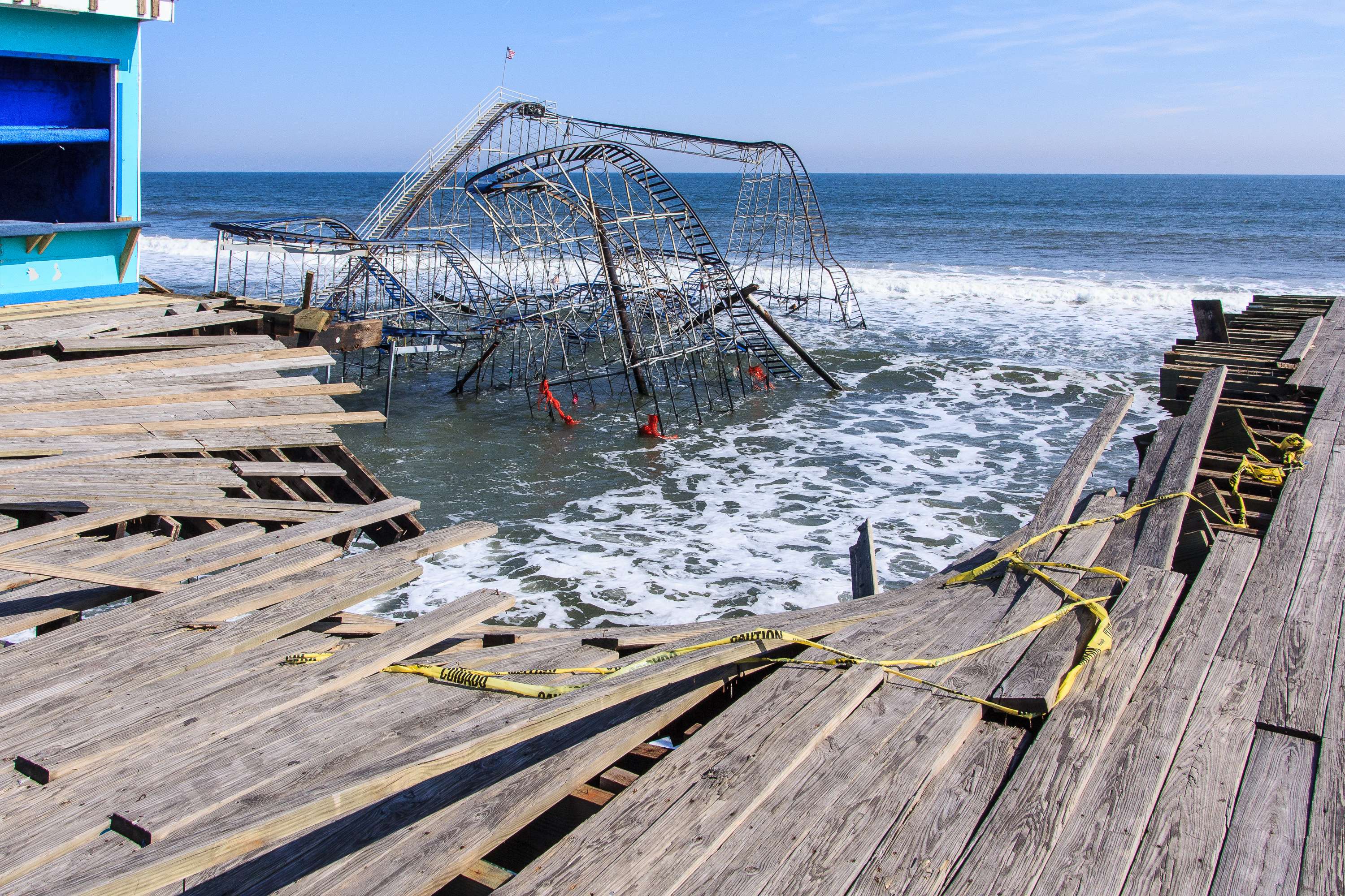 Seaside Heights, N.J. - An iconic image of the storm will be