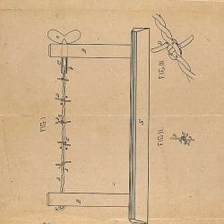 Patent Drawing for Joseph F. Glidden's Improvement to Barbed Wire ...