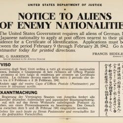 Notice to Aliens of Enemy Nationalities - DocsTeach