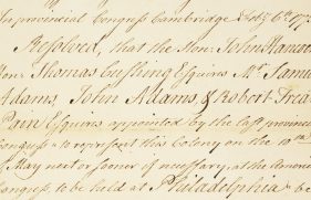 Credentials for John Hancock, John Adams, Samual Adams, et al to Seconf Continental Congress
02/06/1775
RG  360
12932_2006_001, 7/18/06, 1:39 PM, 16C, 8000x10659