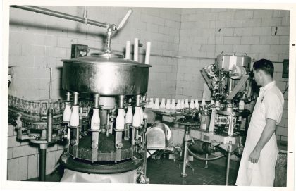 Mayfield Creamery Showing Milk Bottling in Athens, Tennessee