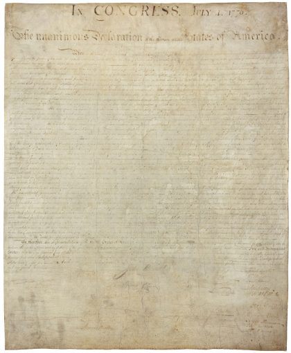 The Declaration of Independence - Page 01