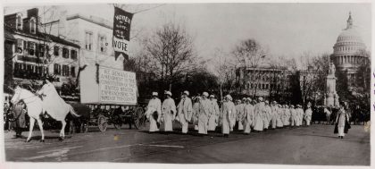 Women Marching in Suffrage Parade in Washington, DC
