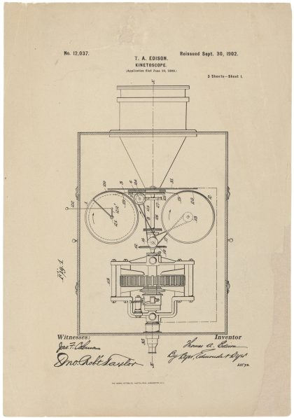 Drawing for a Kinetographic Camera - Page 01