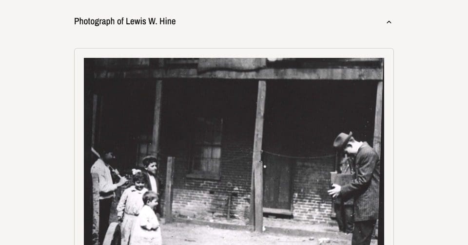 Lewis Hine Shedding Light on Child Labor through Photographs - DocsTeach